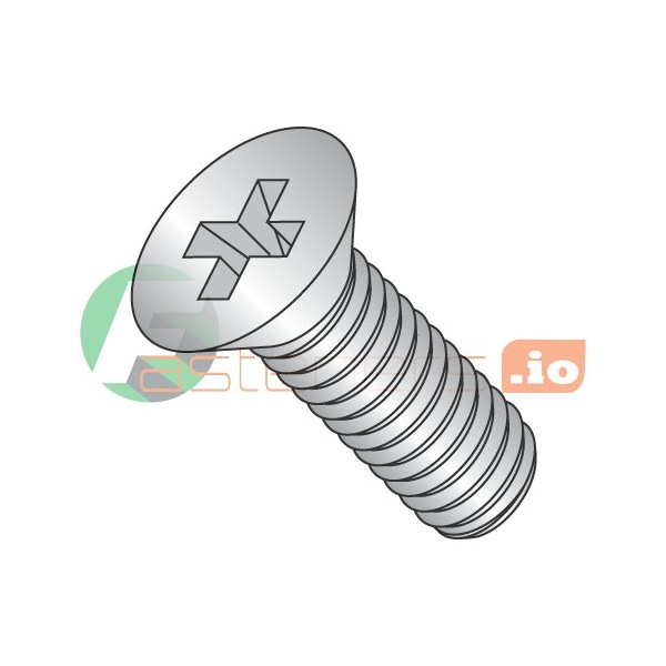 Newport Fasteners #0-80 x 1/2 in Phillips Flat Machine Screw, Plain 18-8 Stainless Steel, 5000 PK 807861 - main